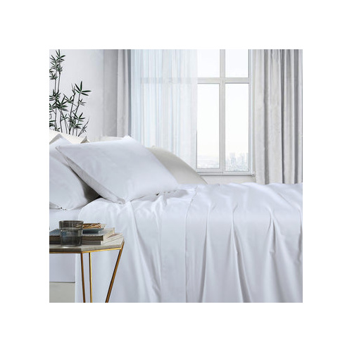 1000tc bamboo cotton sheet set single white