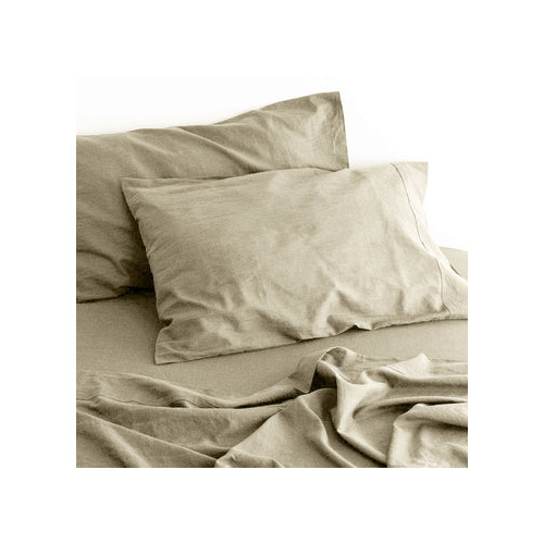 luxurious linen cotton sheet set 1 king single natural