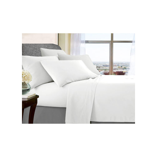 ultra soft microfibre sheet set double white