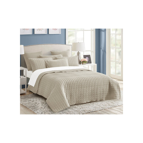 7 piece vintage stone wash comforter set queen natural