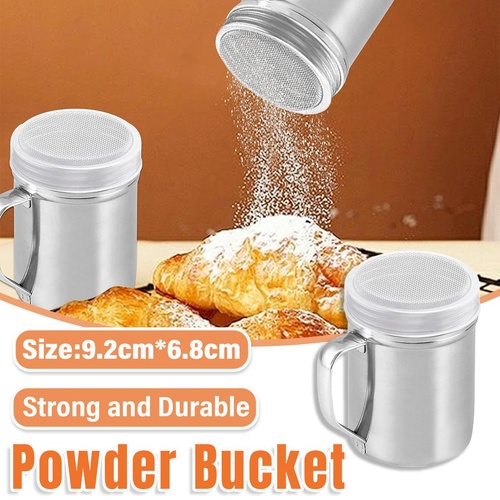 Stainless Steel Powder Shaker Mesh Sugar Flour Dispenser Spice Baking Tool