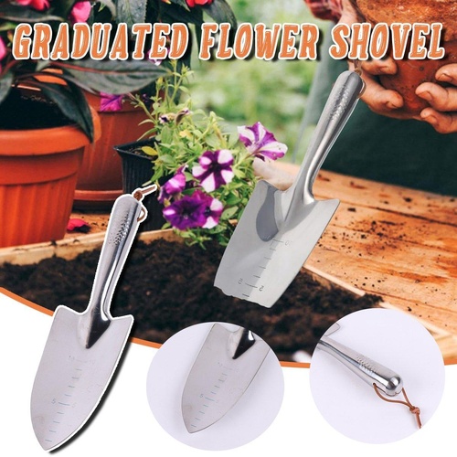 Stainless Steel Scale Spade Gardening Shovel Small Gardens Succulents Plant Tool