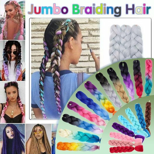 Coloured Jumbo Braiding Hair Extensions Braids Twist Hight Temperature Kanekalon - 30#
