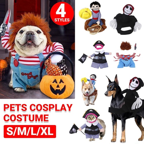 Halloween Dog Costume Pet Accessories Funny Dress Up for Small Medium Dogs - Hat Model-S