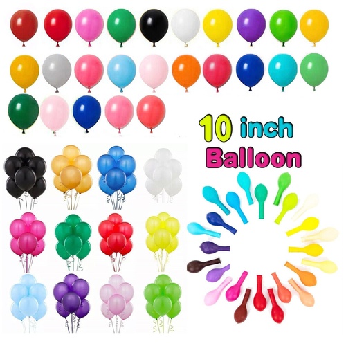 100PCS 10 Inch Latex Balloons Party Decorations Birthday Wedding Balloon Solid Colour - Orange