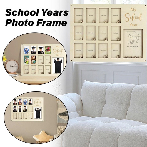 Graduation School Years Photo Frame Collage Gift Keepsake Memory Display Holder