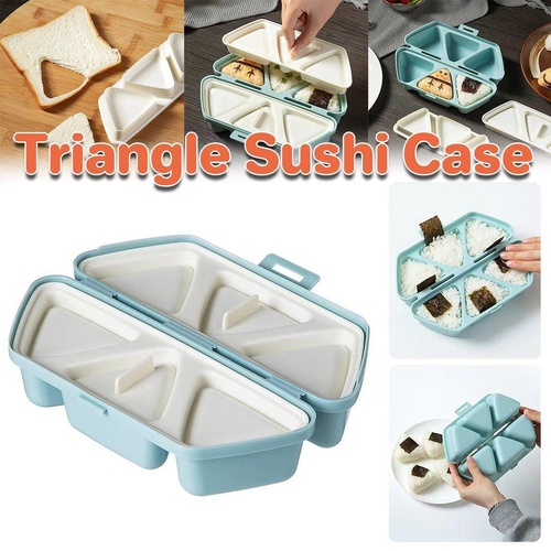 Triangle Onigiri Bento Compartment Lunch Box Portable Food Storage Container