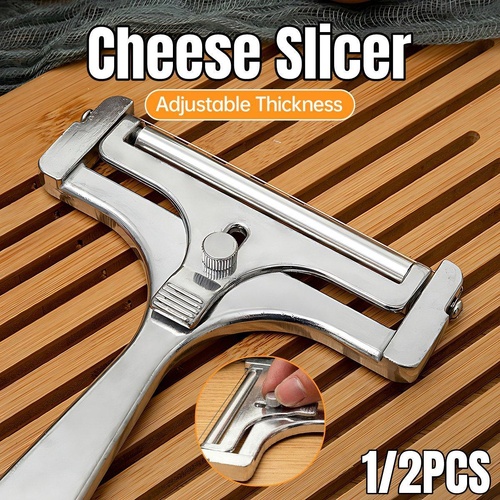 1/2 PCS Butter Cheese Grater Slicer Scraper Stainless Steel Kitchen Gadget Tool - 2PCS