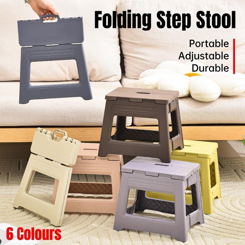 Portable Adjustable Folding Plastic Stool Retractable Outdoor Fishing Chair - Pink