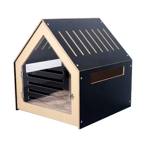 Modern Pet House Dog Crate (Black)