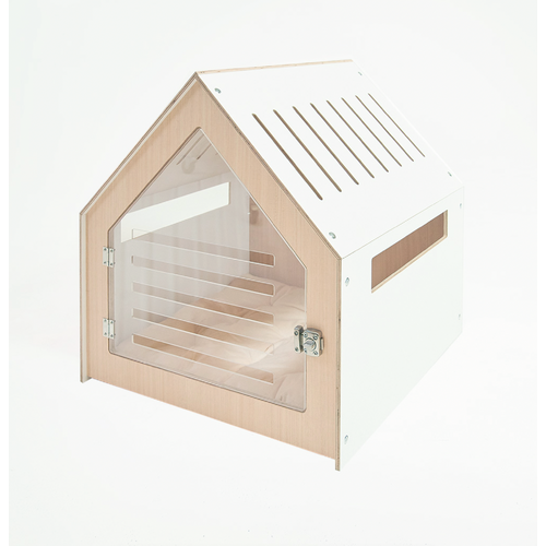 Modern Pet House Dog Crate (White)