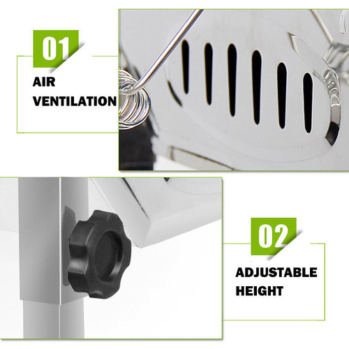 Stainless Steel Portable Outdoor BBQ Barbecue Grill Set Charcoal Kebab Picnic Camping Sets Large