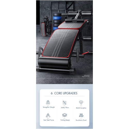 Foldable Weight Sit Up Bench Press Adjustable Home Gym Abdominal Exercise Fitness