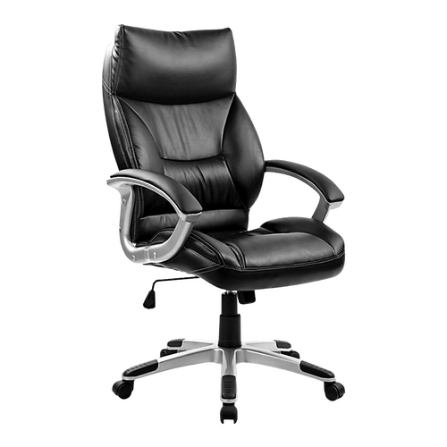 PU Leather Office Chair Executive Padded Black