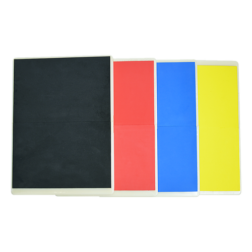 Martial Arts Supply Rebreakable Board Taekwondo, MMA, Karate-Set: Yellow, Blue, Red & Black