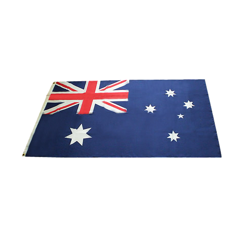 Australian Flag Heavy Duty Woven Spun Poly Australia Flag Metal Clips