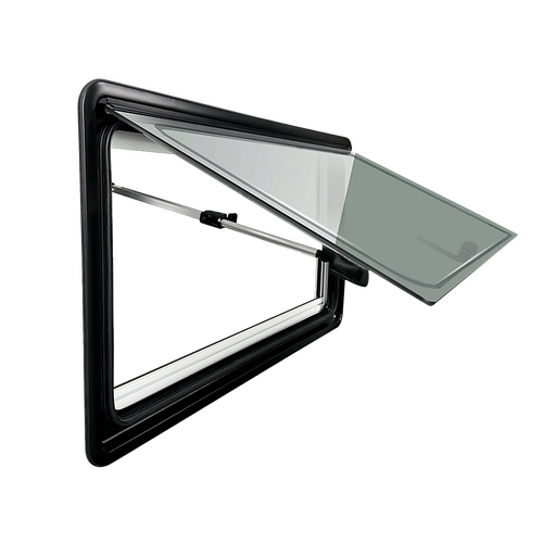 RV Caravan Camper Van Hinged Push Out Window Motorhome Exit Window 900mm x 500mm