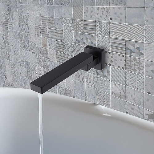 Bath In Wall Swivel Spout in Matte Black