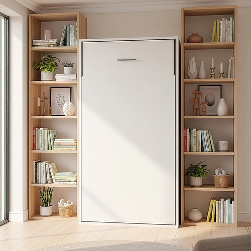 Single DIY Wall Bed Hardware Kit with Gold handle – Frame & Mechanism for Custom Build