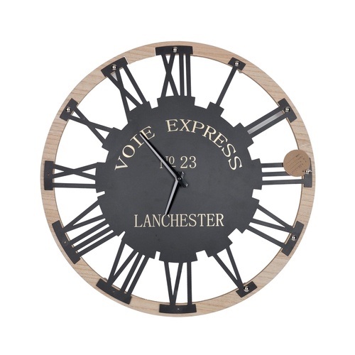 Roman Numeral Round Wall Clock 50cm