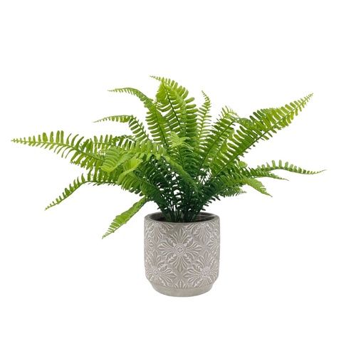Artificial Fern in Ceramic Pot 43cm