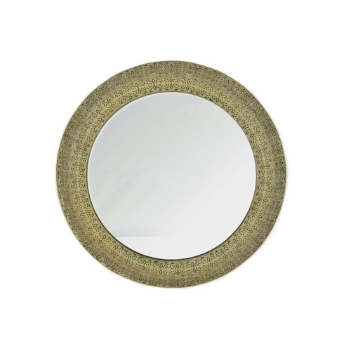 Moroccan Style Round Wall Mirror 60cm