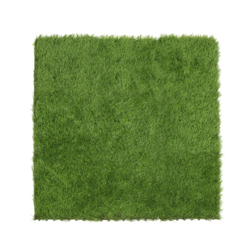 9 Pieces of Interconnecting Artificial Grass Decking Tiles (UV Resistant) 30cm x 30cm