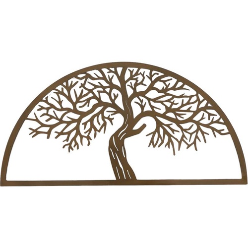 Semi Circle Tree Wall Art 80x40cm