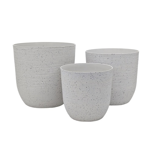 bulk 4 Sandstone Look Thick Plastic Planter Large Size 33x35cm