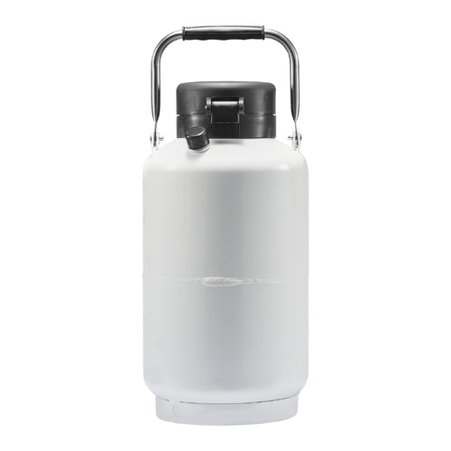 VEVOR Liquid Nitrogen Tank, 3 L Aluminum Alloy Liquid Nitrogen Container, LN2 Tank Dewar with 6 Canisters and Carry Bag with Straps, Cryogenic Tank fo