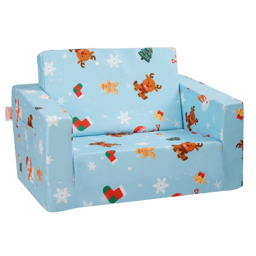 VEVOR Baby Chair Foldable 2-in-1 Baby Lounger Couch Cartoon Kids Sofa Pink