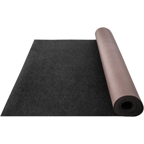 VEVOR Marine Carpet, 6 x 23 ft Boat Carpeting, Charcoal Black Marine Grade Boat Carpet, Indoor/Outdoor Marine Carpeting with Water-proof TPR Backing, 