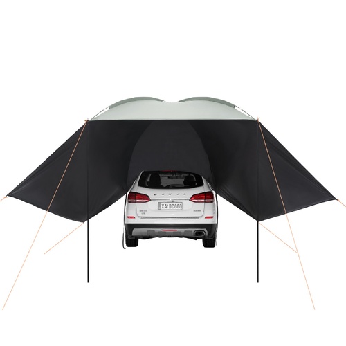 VEVOR Vehicle Awning, Large 10' x 7' Shade Coverage Car Side Awning, PU2000mm UV50+ Car Awning with Extended Side Canopies and Portable Storage Bag, S