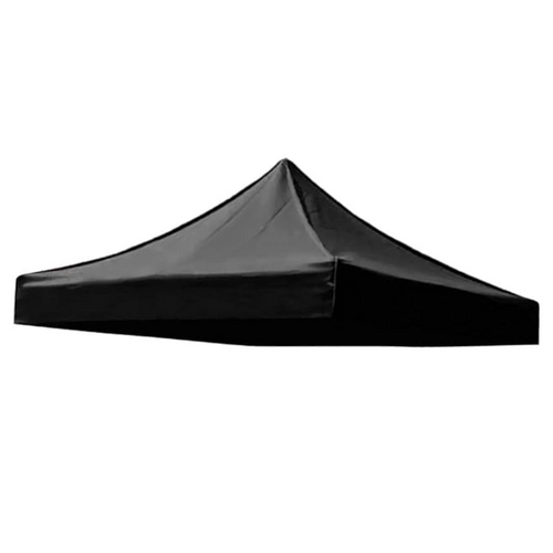 Gazebo Tent Top Cover Camping Beach Sunshade Shelter - Black / 3x3M