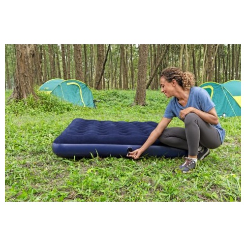 Bestway 1.91m x 1.37m x 22cm Air Mattress Full Inflatable Air Bed Indoor/Outdoor Heavy Duty Durable Camping