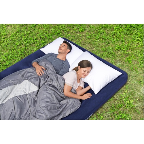 Bestway 2.03m x 1.52m x 22cm Air Mattress Queen Inflatable Air Bed Indoor/Outdoor Heavy Duty Durable Camping