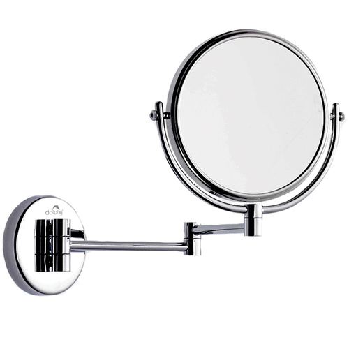 3X & 1X Wall Mount Magnifying Mirror (Solid Brass)
