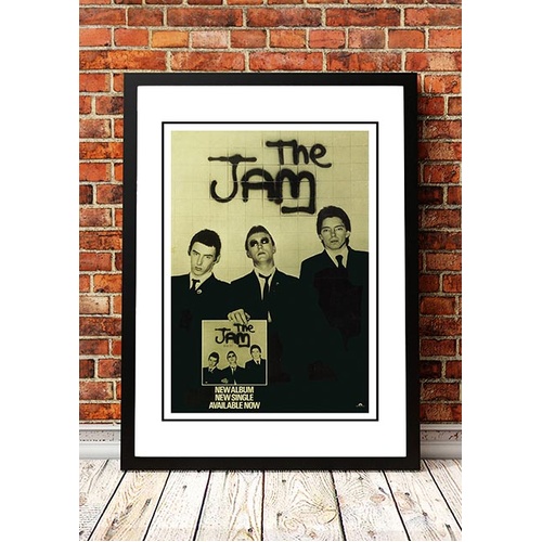 The Jam 'In The City' In Store Poster 1977 - Framed A3