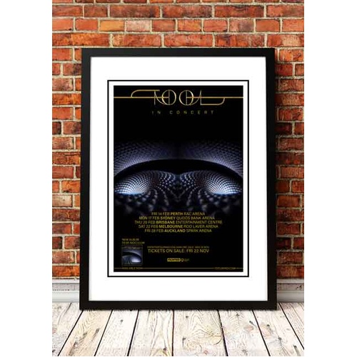 Tool 'Australian Tour' Poster 2020 - Framed A2