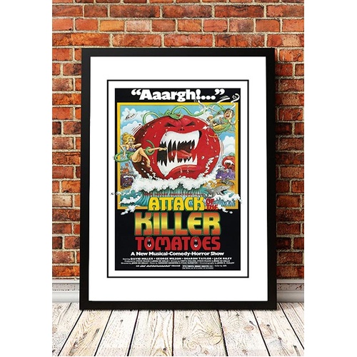 Attack of the Killer Tomatoes' Cult Movie Poster! - Framed A4
