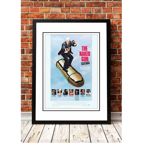 The Naked Gun' Cult Movie Poster! - Framed A2