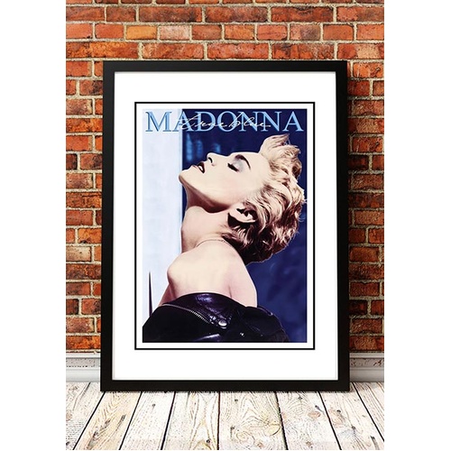 Madonna ‘True Blue’ In Store Promotional Poster 1986 - Framed A2
