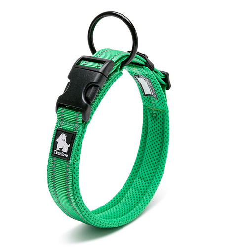 Heavy Duty Reflective Dog Collar - Green, 2XL - Model-4F8CA9