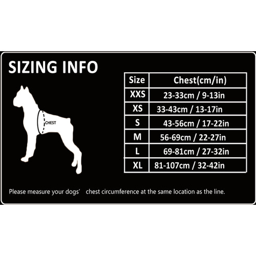 Whinhyepet Dog Harness - Black, XL - Model-84B7E4