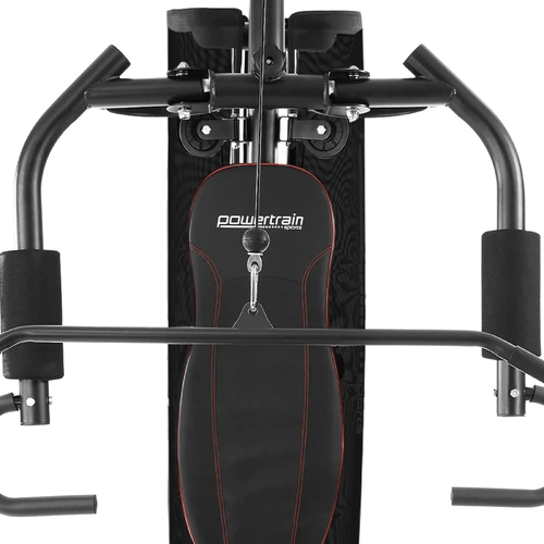 Powertrain Multi Station Home Gym with 68kg Weights Preacher Curl Pad