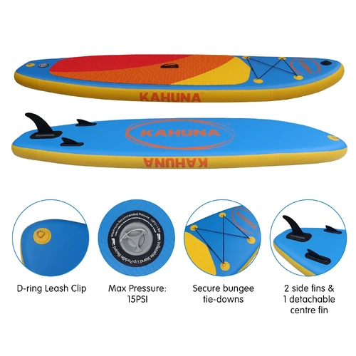 Kahuna Hana Inflatable Stand Up Paddle Board 10FT w/ iSUP Accessories