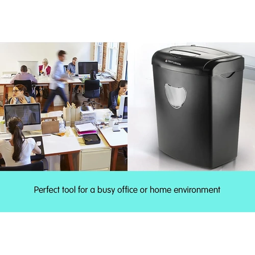 Centurion 10 Sheet Cross Cut Paper Office Shredder - 21L