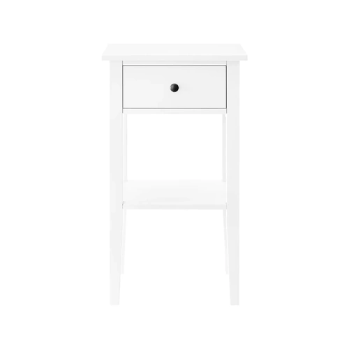 Sarantino Rue Bedside Table in White